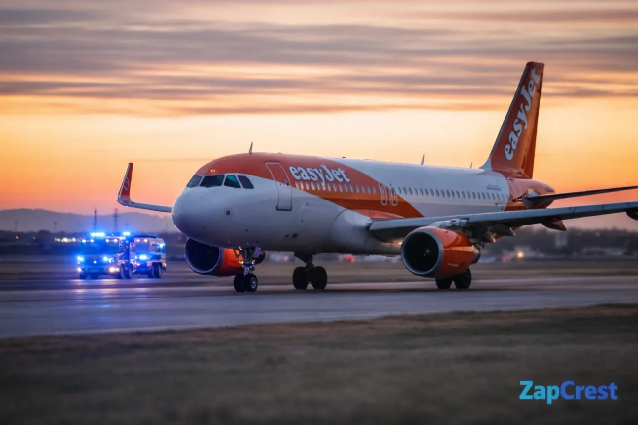 easyjet flight u2238 emergency landing newcastle