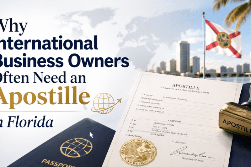 Why International Business Owners Often Need an Apostille in Florida