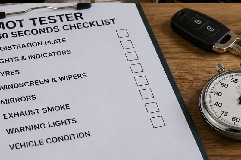 What MOT Testers Notice in the First 60 Seconds