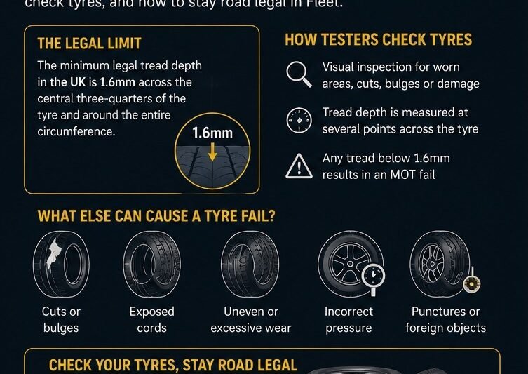 Can Low Tyre Tread Cause an MOT Failure?