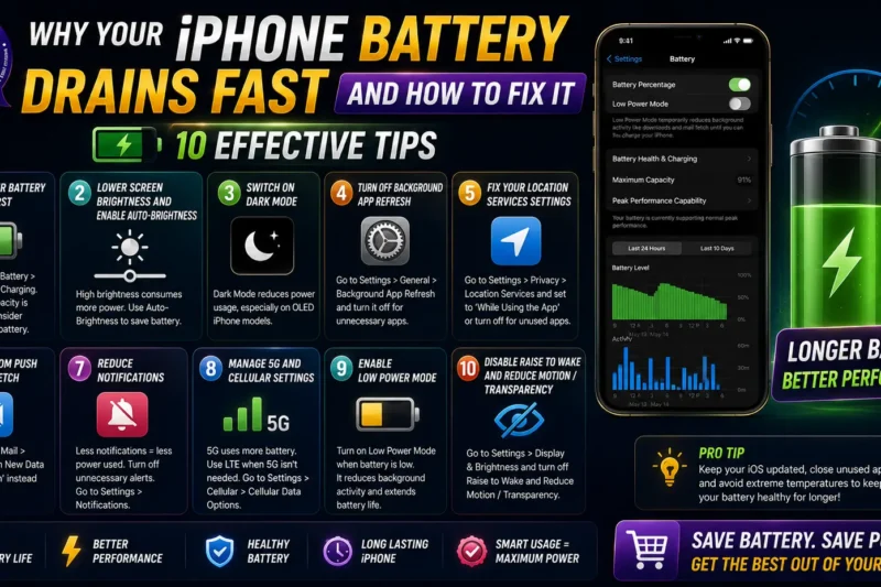 Why Your iPhone Battery Drains Fast and How to Fix It – 10 Effective Tips
