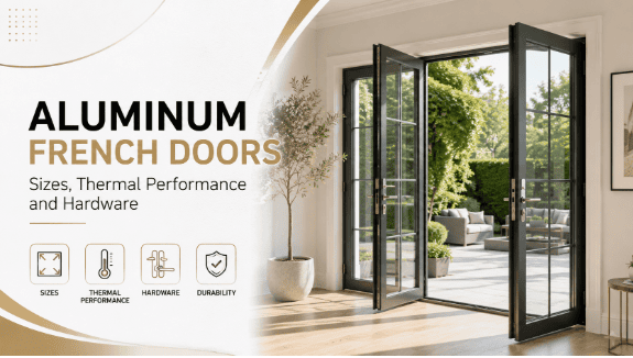 Aluminum French Doors – Sizes Thermal Performance and Hardware