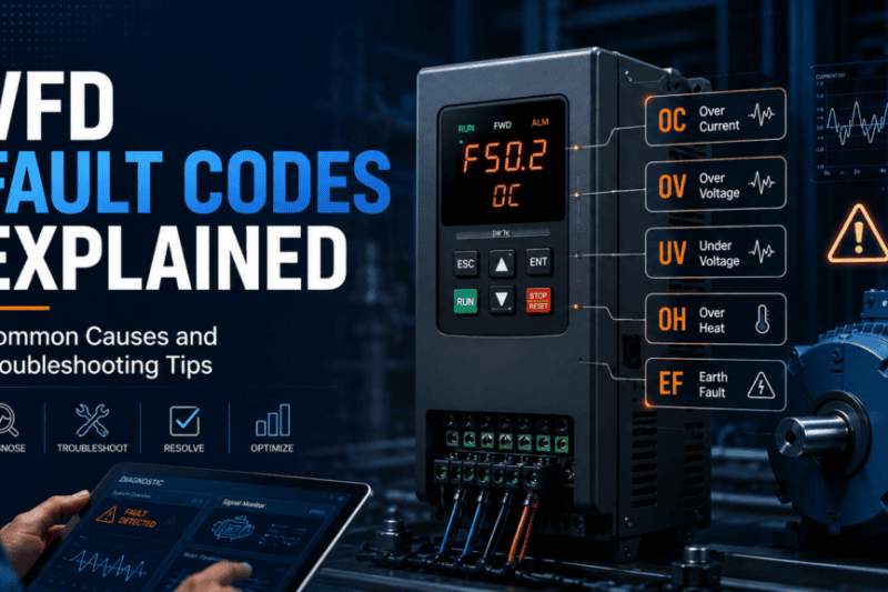 VFD Fault Codes Explained: Common Causes and Troubleshooting Tips
