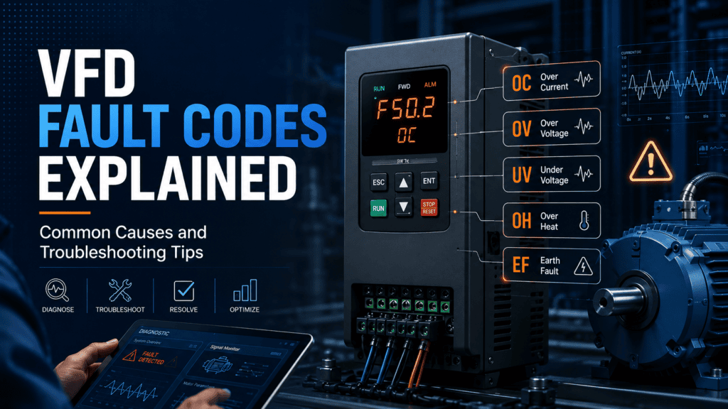 VFD Fault Codes Explained: Common Causes and Troubleshooting Tips
