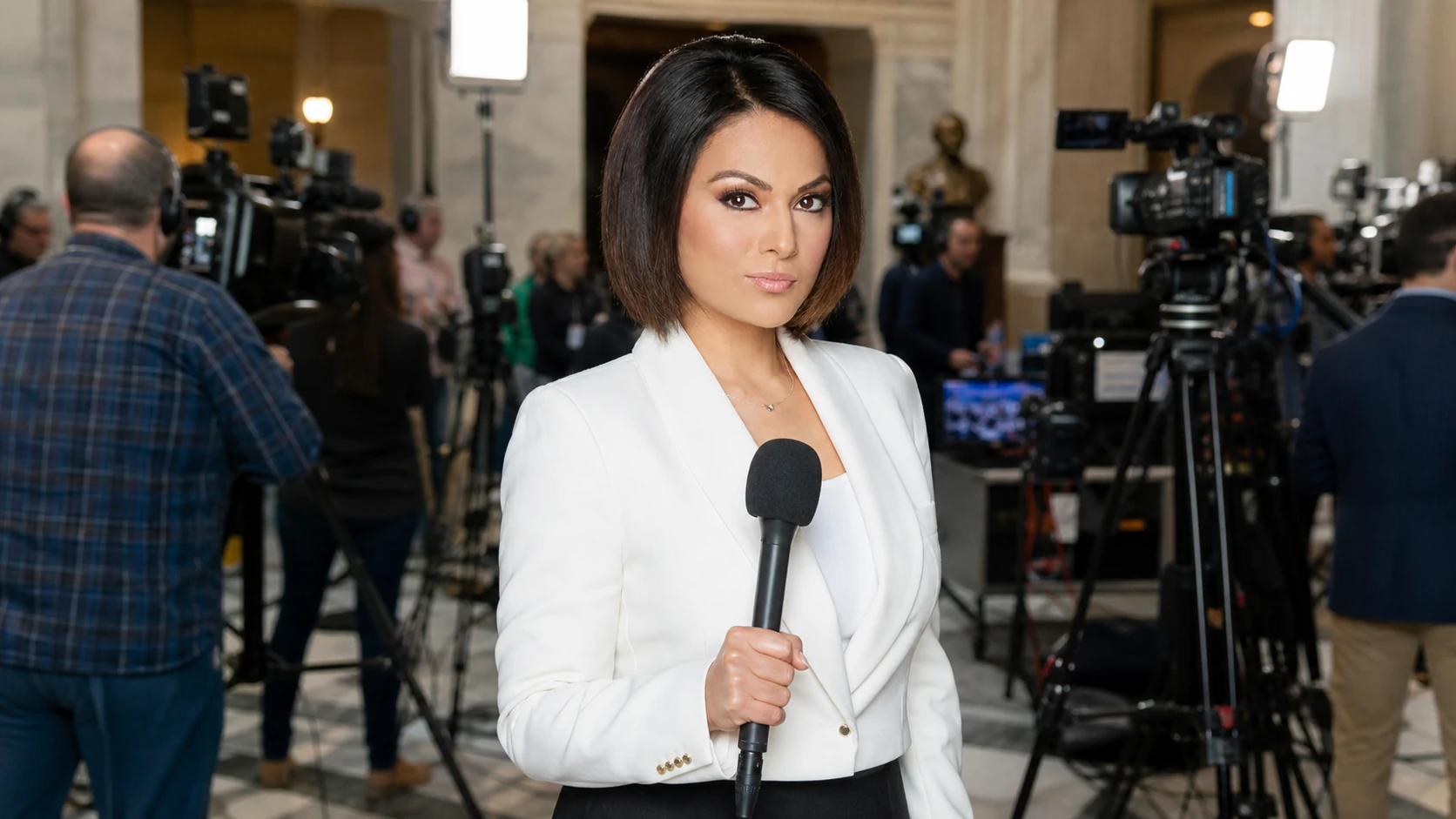 Fox News took her career to the national level - Aishah Hasnie Measurements