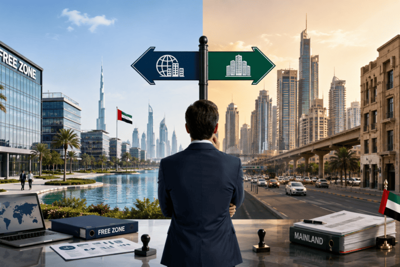 iWorld Experts Compare UAE Free Zone and Mainland Company Formation Options