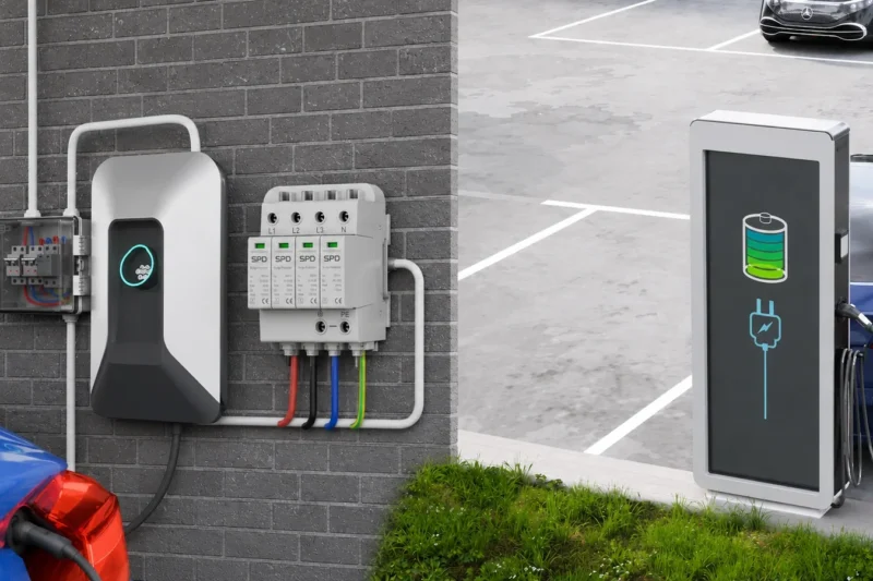 Mitigating Electrical Faults in EV Charging Infrastructure: A Guide to Surge Protection
