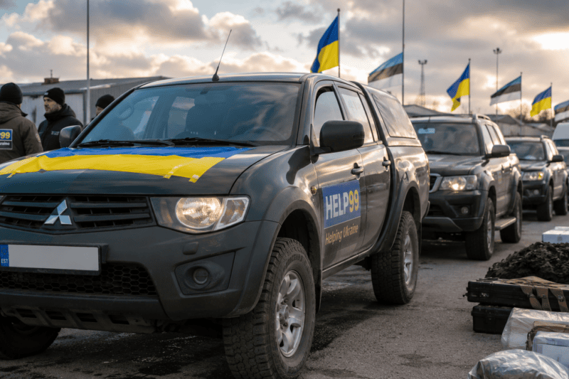 How Cars Sent to Ukraine Become Frontline Support Vehicles