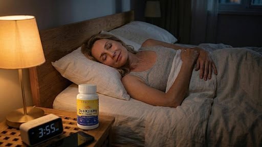 magnesium and vitamin d supporting sleep regulation and relaxation for better nighttime recovery
